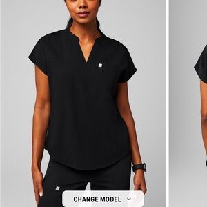 Fabletics Black Scrub Top